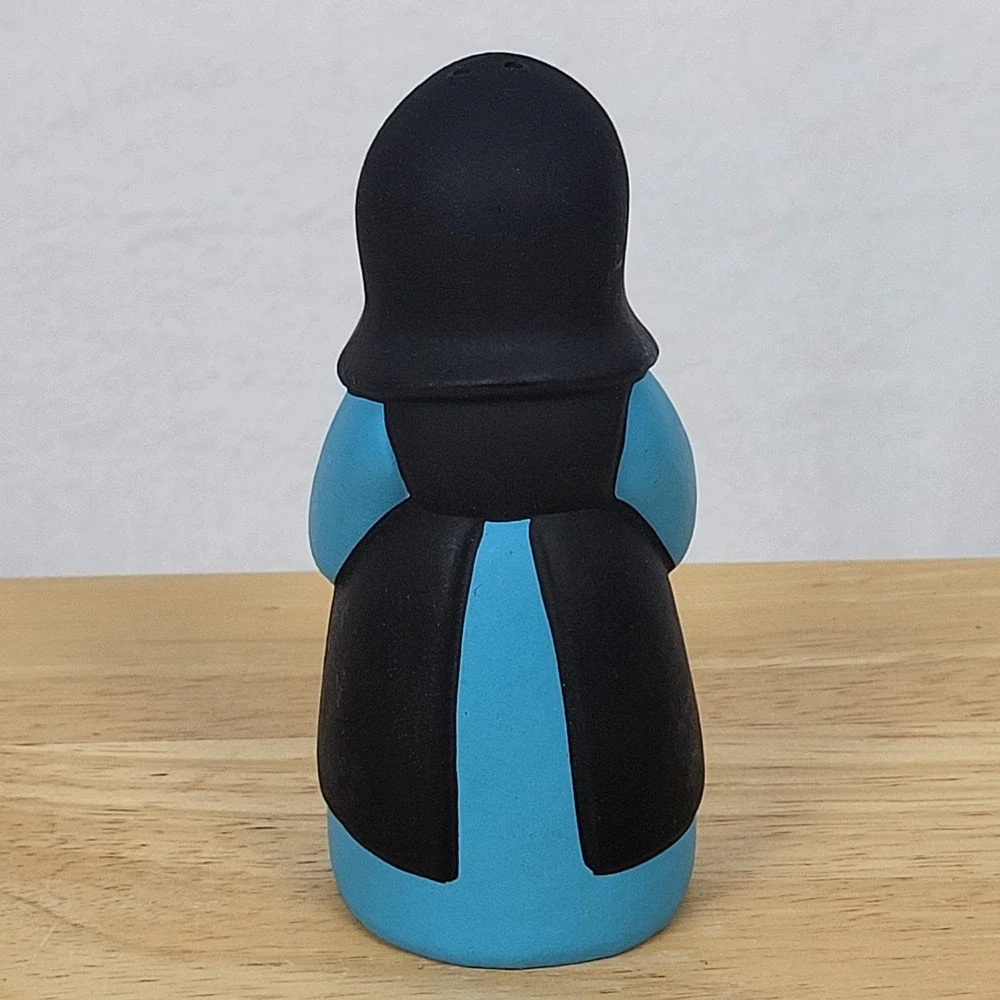 Vintage Brinn's Ceramic Amish Granny Salt Shaker Mid Century Hand Painted Japan